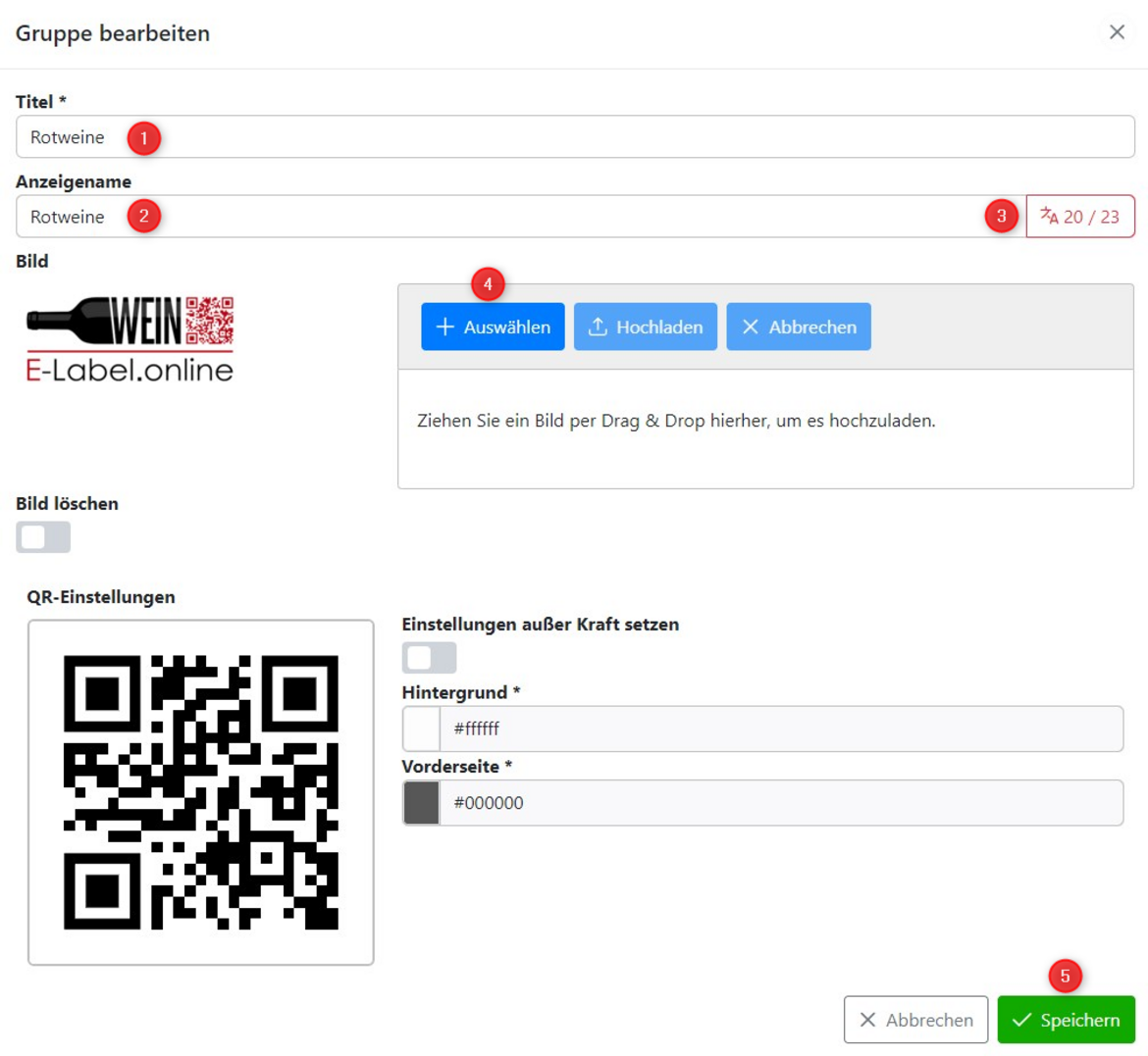 Produktgruppe mit Firmenlogo anlegen Produktgruppe mit Firmenlogo anlegen