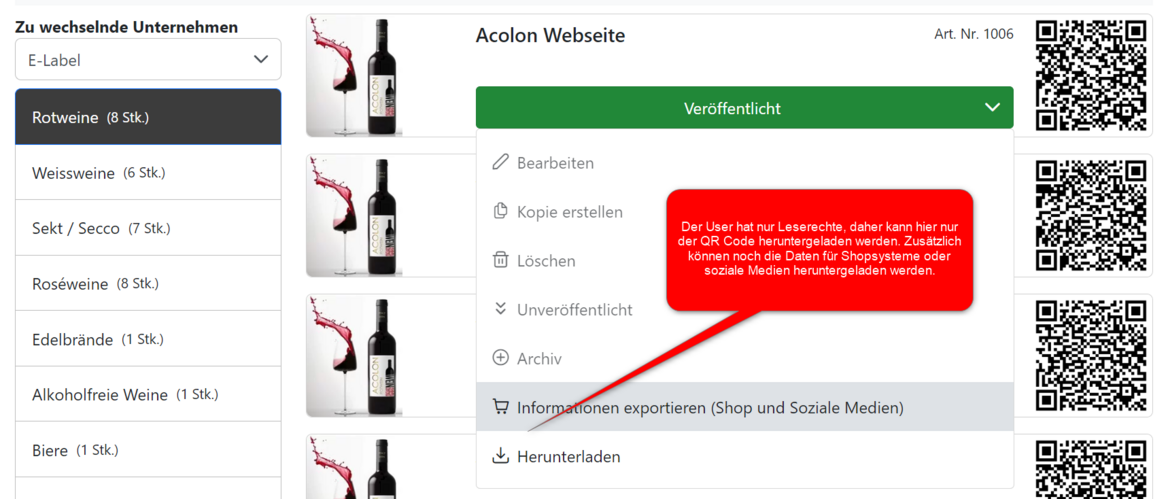 Nur Leserechte der Druckerei Nur Leserechte der Druckerei