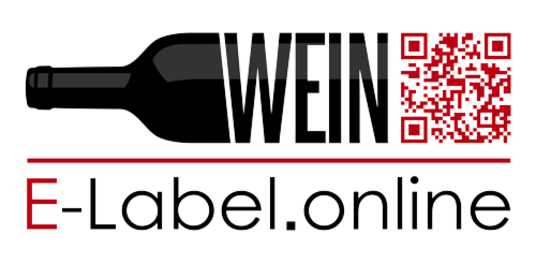 Anfertigung eines Logos für E-Label.online. Ein QR-Code Logo mit Bezug auf Wein sollte es sein.  