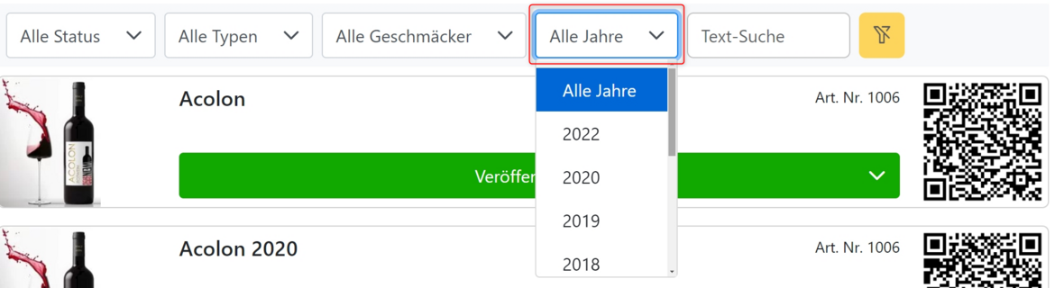 EU E Label Wein filtern nach Jahrgang EU E Label Wein filtern nach Jahrgang