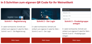 Schnell und einfach in 5 Schritten zu Ihrem eigenen QR Code für Ihr Weinetikett