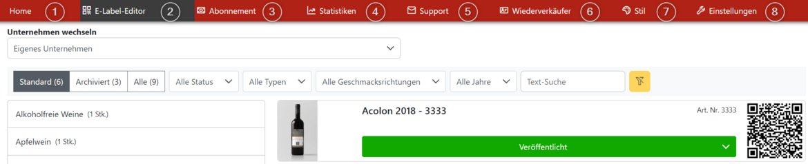 E Label Software mit neuem Interface