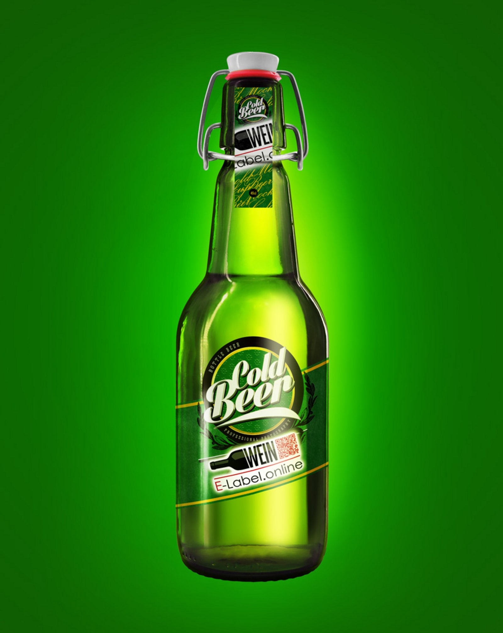Live Beispiel für ein E Label Bier