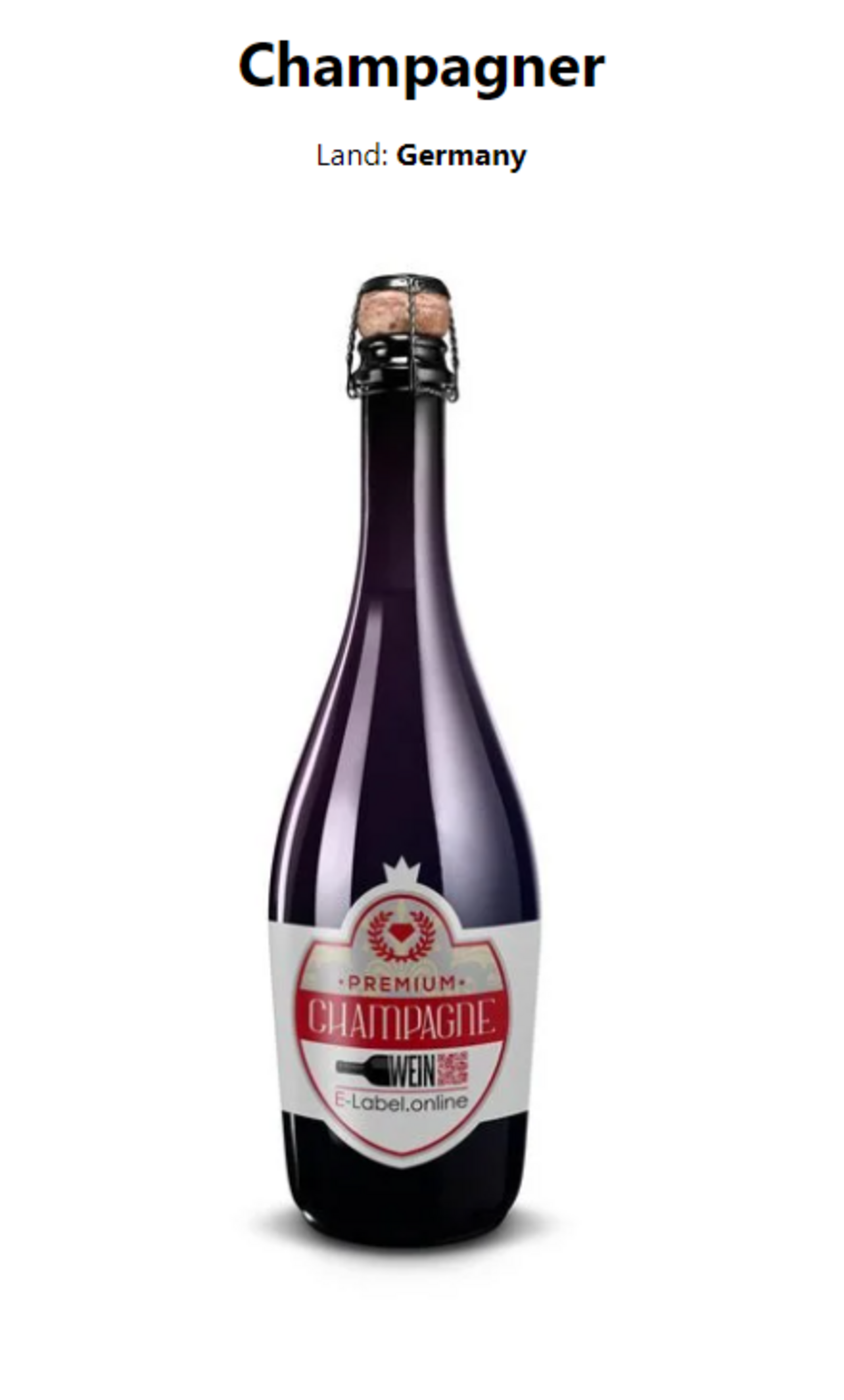 Live Beispiel Champagner BIO zertifiziert