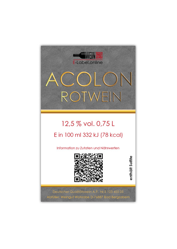 Die Druckerei erhält von Ihnen den QR Code und druckt diesen auf Ihr Etikett